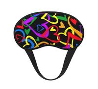 Gay Pride Rainbow Print Sleep Mask, Eye Sleeping Mask for Women and Men for Total Darkness, Reduces Puffy Eye Mask