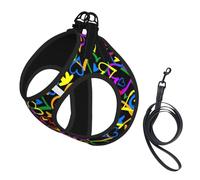 Gay Pride Rainbow Printing Puppy Summer Vest Harness With Reflective,Dog Accessories For Small Medium Large Dogs And Cats