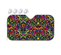 Gay Pride Rainbow Printing Upgrade Car Windshield Sun Shade Protect Car From Sun Rays Heat Damage,Vehicle Accessories