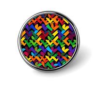 Gay Pride Rainbow Round Badge Cute Brooch Hats Jackets Decor Personalized Lapel Pin Clothing Jewelry Accessories for Wedding Party Gift