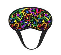 Gay Pride Rainbow Sleep Mask for Side Sleeper, Eye Mask Sleeping for Women Men,for Sleeping with Elastic Band