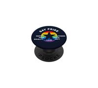 Gay Pride Star Rainbow Tolerance Love Respect CSD LBGTQ+ PopSockets Adhesive PopGrip