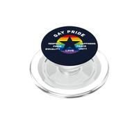 Gay Pride Star Rainbow Tolerance Love Respect CSD LBGTQ+ PopSockets PopGrip for MagSafe