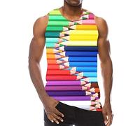 Gay Pride Tank Top for Men Lesbian Gifts Vest Shirts LGBTQ Pride Flag Rainbow Shirt Short Sleeve Pansexual Flag