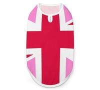 Gay Proud Flag of The United Kingdom Dog Shirt Sleeveless Pet Clothes Summer T-Shirts Tank Top for Small Puppy Cat