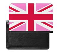 Gay Proud Flag of The United Kingdom Passport Holder Travel Wallet Cover Case with Card Slot Organiser for Men Women