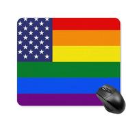 Gay Proud Rights U.S. Flag Mouse Mat Pad Small Gaming Mousepad Desktop Mousemat 25 * 30cm