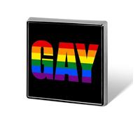 Gay Prouds-Rainbow Lgbt Pins Square Lapel Pin Badge Brooch Crafts Jewelry for Bag Hat Clothing