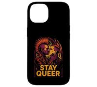 Gay Punk Stay Queer Colorful Pride Case for iPhone 14