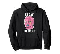 Gay Rebel Pink Balaclava Pride Meme Art Pullover Hoodie
