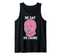 Gay Rebel Pink Balaclava Pride Meme Art Tank Top