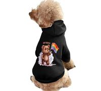 Gay Rights Bear LGBT Flag Dog Hoodie Shirts Pet Clothes for Small Puppy Cat Costume L