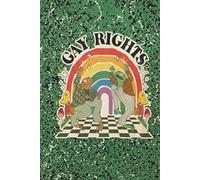 Gay Rights Frog Notebook: Retro Rainbow Composition Notebook, Cute Aesthetic Wide Ruled Journal (6x9)