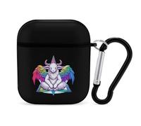 Gay Satan LGBT Goth Gay Earphone Case Cover Compatible with AirPods 1&2 Shockproof Bluetooth Headset Case Black-style