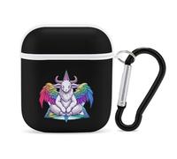 Gay Satan LGBT Goth Gay Earphone Case Cover Compatible with AirPods 1&2 Shockproof Bluetooth Headset Case White-style