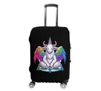 Gay Satan LGBT Goth Gay Travel Luggage Cover Washable Anti-Scratch Baggage Suitcase Protector S