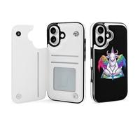 Gay Satan LGBT Goth Gay Wallet Phone Case Compatible with iPhone 16 Flip Phone Case with Card Holder