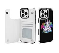 Gay Satan LGBT Goth Gay Wallet Phone Case Compatible with iPhone 16 Pro Max Flip Phone Case with Card Holder