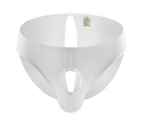 Gay Sexy Underwear Men Briefs Jockstrap Men Ice Silk Breathable Briefs Man Erotic Underpants Quick Dry Men's Sexy Lingerie(Blue,M)