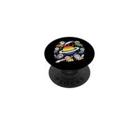 Gay Space Animals Rainbow Planet Astronauts PopSockets Adhesive PopGrip