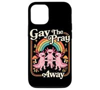Gay the pray away Axolotl Pride Rainbow Queer LGBTQ Case for iPhone 12/12 Pro