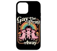 Gay the pray away Axolotl Pride Rainbow Queer LGBTQ Case for iPhone 12 mini
