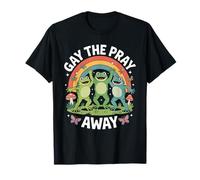 Gay The Pray Away Frogs Rainbow T-Shirt