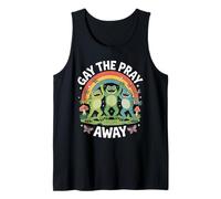 Gay The Pray Away Frogs Rainbow Tank Top