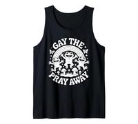 Gay The Pray Away Frogs Rainbow Tank Top