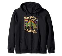Gay The Pray Away Funny Frog LGBT Pride Month Zip Hoodie