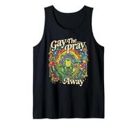 Gay the Pray Away Pride Rainbow Queer Frogs Meme CSD LGBTQ Tank Top