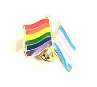 Gay Trans Transsexual Transgender Friendship Metal Pride Flags Pin Badge LGBT