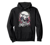 Gay Wedding Skeleton Matching Couple Honeymoon Just Married Pullover Hoodie