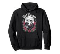 Gay Wedding Skeleton Matching Couple Honeymoon Just Married Pullover Hoodie