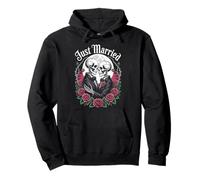 Gay Wedding Skeleton Matching Couple Honeymoon Married Groom Pullover Hoodie