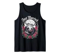 Gay Wedding Skeleton Matching Couple Honeymoon Married Groom Tank Top