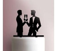 Gay WeddingAcrylic Cake Topper 3mm Thick Premium Laser Cut Cake Decoration for Birthday, Wedding, Baby Shower & Party Cakes Durable Reusable