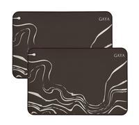 GAYA Grounding Mats 2 Pack (24''x16'') - Earthing Pads for Feet, Sleep Improvement, Back Pain Relief, Muscle Relaxation & Stress Relief - Grounding Mats for Bed & Desk