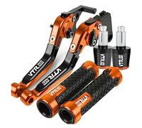 GAYANHU Replacement Lever kit Motorcycle Brake Clutch Levers Handle Bar Grips for VTR1000F Firestorm VTR1000 F 1998 1999 2000 2001 2002 2003 2004 2005(Orange)