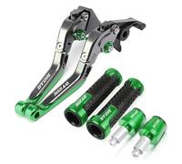 GAYANHU Replacement Lever kit Motorcycle Brake Clutch Levers Non-Slip Handlebar Knobs Handle Hand Grips for Yamaha DT125RE 2004 2005 2006 2007(Green)