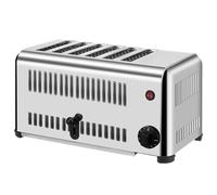 GAYAYAS Commercial Toaster, 2240W Stainless Steel Toaster - Extra Wide Slots, Removable Crumb Tray, Perfect for Various Bread Types, for Home, Store, Hotel, Party Use,6Slice