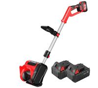 GAYAYAS Cordless Snow Shovel, Auto Electric Snow Shovels, Rechargeable Snow Thrower 8m Throwing Distance, Battery Snow Blower (2 * 20V Battery)