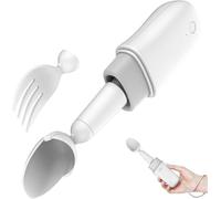 GAYAYAS Parkinson's Spoon for Hand Tremor, Portable Smart Spoon for Parkinson's, Fixed Spoon and Fork with Intelligent Self-stabilization, for Disabled and Pa Sufferers