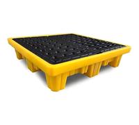 GAYAYAS Spill-Proof Tray Oil Tank Spill Tray, Spill Containment Tray Platform, Waste Liquid Leakage Catch Tray, for Laboratories Supermarket Basement Storage 67 * 67 * 15cm