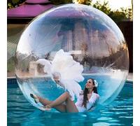 GAYAYAS Walk On Water Walking Ball, Inflatable Zorb Ball Zipper, Waterproof, Tizip Zipper, Inflatable Water Roller, for Swimming Pool Water Entertainment 1.5m