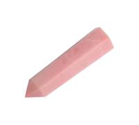 GAYEGF 1 Pc Natural Pink Opal, Jade Powder, Hexagonal Prism Raw Stone Polished Home And Office Decoration Ornaments Powder,8-9cm