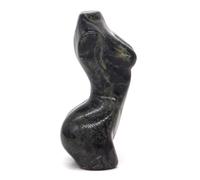 GAYEGF 2" Women Model Sexy Girl Bust Body Naked Statue Natural Gem Kambaba Jasper Crystal Carved Art Stone Figurine Decor