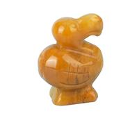 GAYEGF Natural Crystal Stone Dodo Crystal Carving Piece, Auspicious Dodo Bird Handicraft, Jade Ornament
