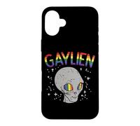 Gaylien Quote Space Pride Sexual Orientation Asexual Alien Case for iPhone 16 Plus
