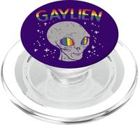 Gaylien Quote Space Pride Sexual Orientation Asexual Alien PopSockets PopGrip for MagSafe